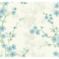 Nicolette Light Blue Floral Trail Wallpaper