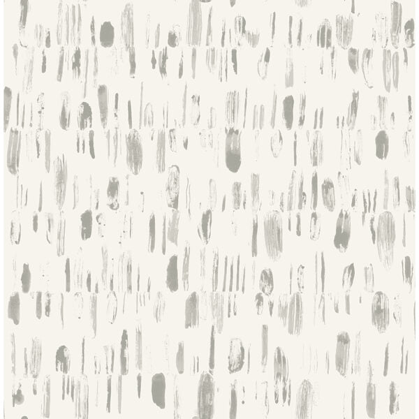 Dwell Grey Brushstrokes Wallpaper