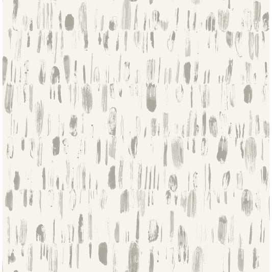 Dwell Grey Brushstrokes Wallpaper