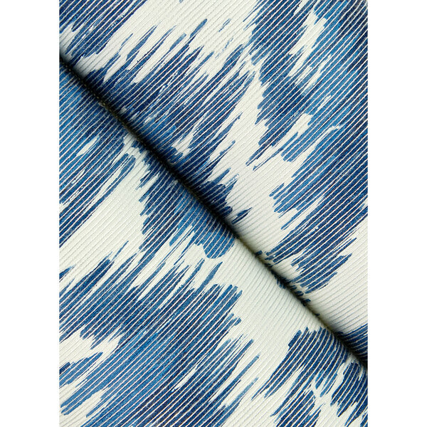 Electra Blue Leopard Spot String Wallpaper
