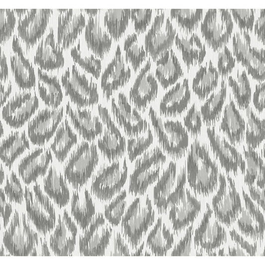 Electra Grey Leopard Spot String Wallpaper