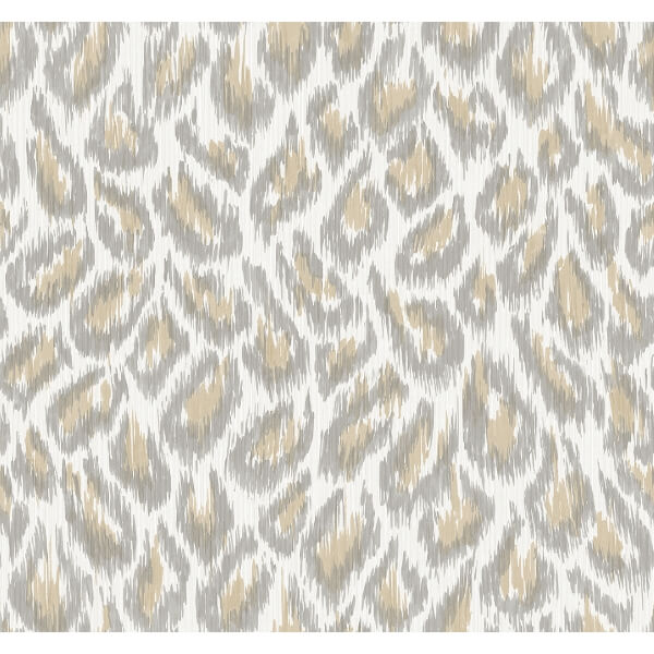 Electra Wheat Leopard Spot String Wallpaper