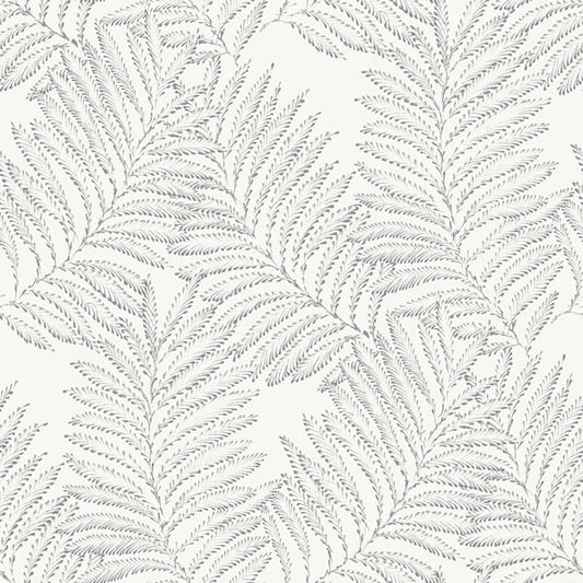 Finnley Grey Inked Fern Wallpaper