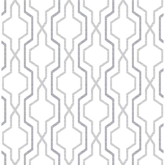 Rion Grey Trellis Wallpaper