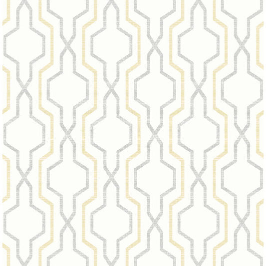 Rion Yellow Trellis Wallpaper