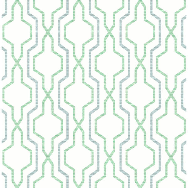 Rion Green Trellis Wallpaper