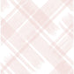 Zag Pink Modern Plaid Wallpaper
