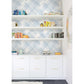 Zag Blue Modern Plaid Wallpaper