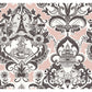 Sadie Blush Parisian Damask Wallpaper