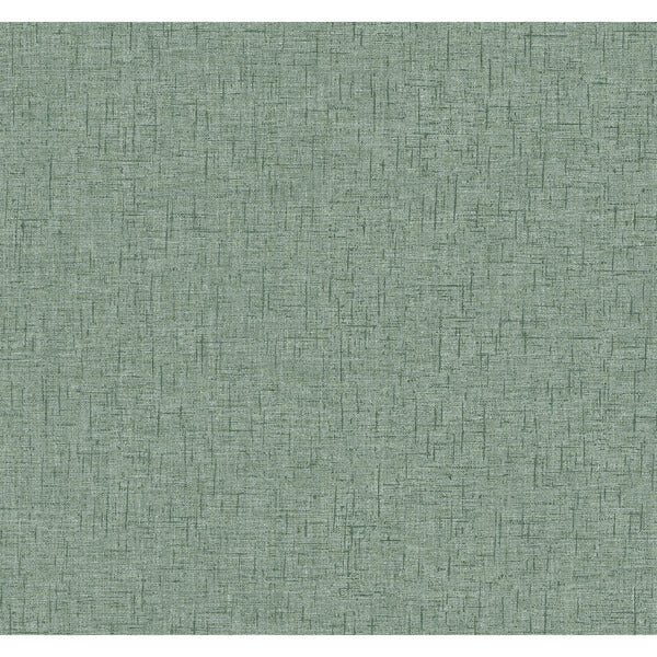 Bentley Green Faux Linen Wallpaper