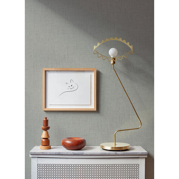Bentley Grey Faux Linen Wallpaper