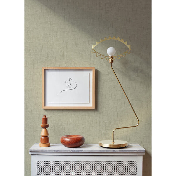 Bentley Beige Faux Linen Wallpaper