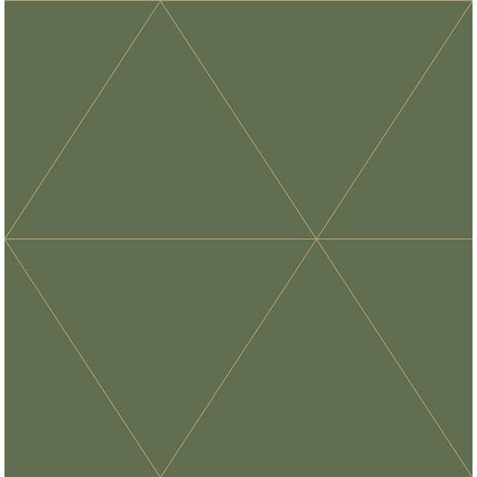 Twilight Moss Geometric Wallpaper