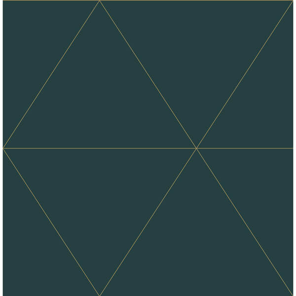 Twilight Indigo Geometric Wallpaper