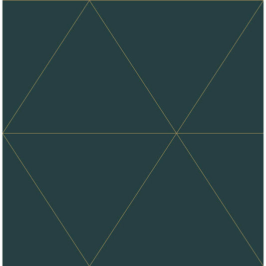 Twilight Indigo Geometric Wallpaper