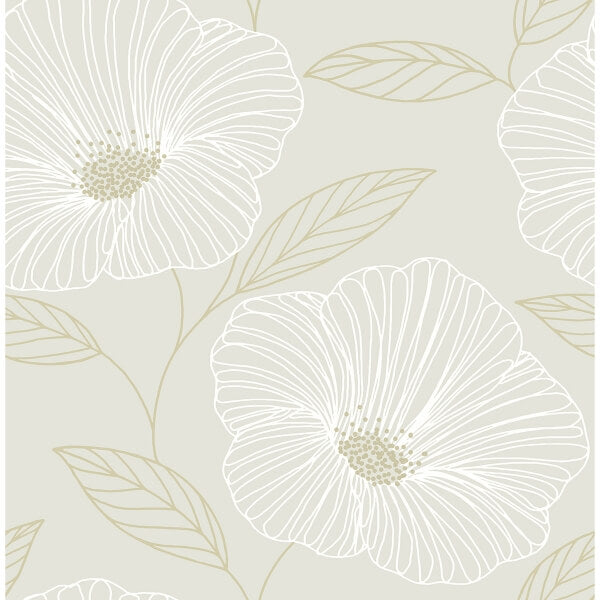 Mythic Dove Floral Wallpaper