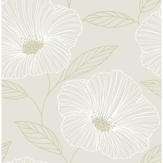 Mythic Dove Floral Wallpaper