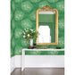 Mythic Green Floral Wallpaper