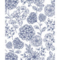 Ada Blue Floral Wallpaper