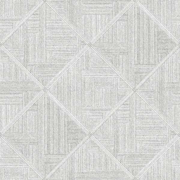 Cade Grey Geometric Wallpaper