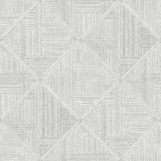 Cade Grey Geometric Wallpaper