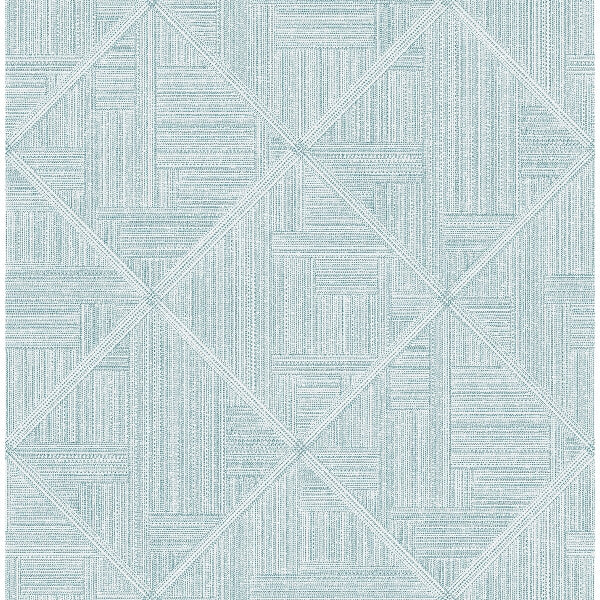 Cade Teal Geometric Wallpaper