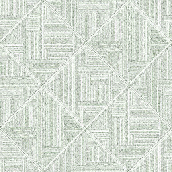 Cade Green Geometric Wallpaper