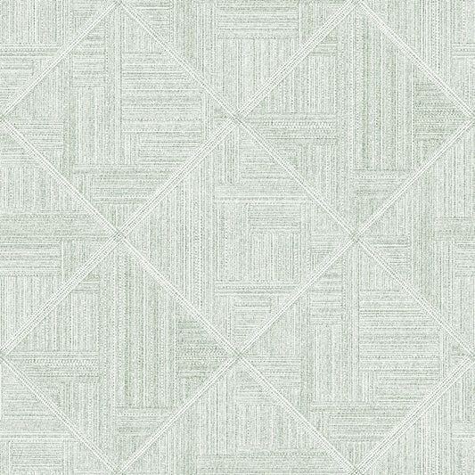 Cade Green Geometric Wallpaper