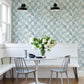 Demi Teal Distressed Wallpaper