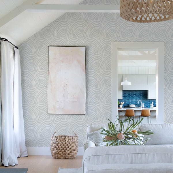 Farrah Grey Geometric Wallpaper