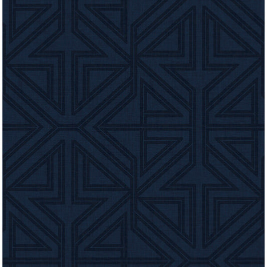 Kachel Indigo Geometric Wallpaper