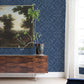 Felix Indigo Indigo Geometric Wallpaper