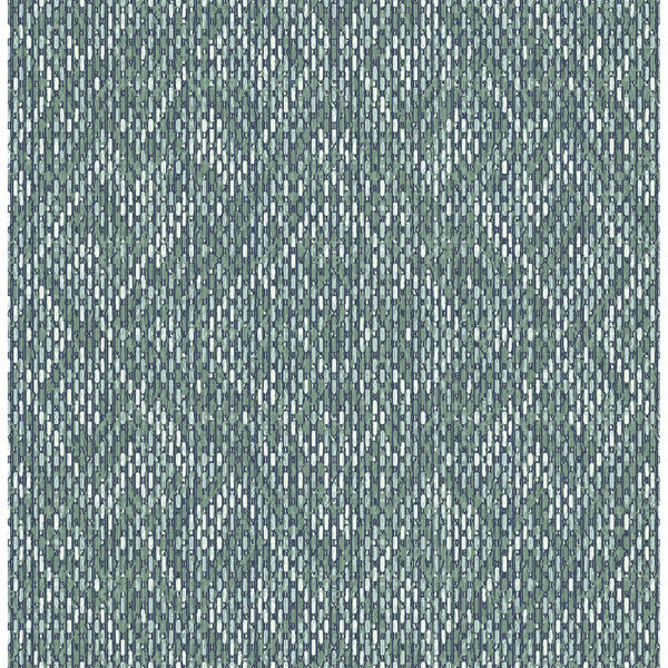 Felix Teal Teal Geometric Wallpaper
