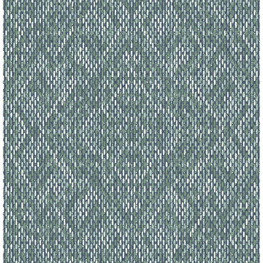 Felix Teal Teal Geometric Wallpaper