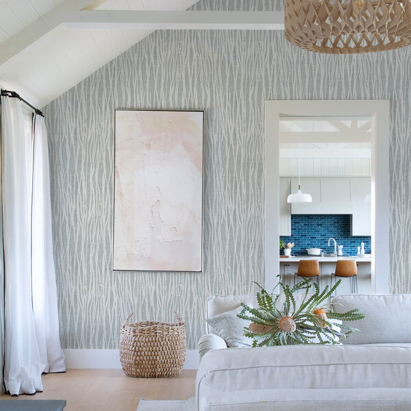 Nazar Light Grey Grey Stripe Wallpaper