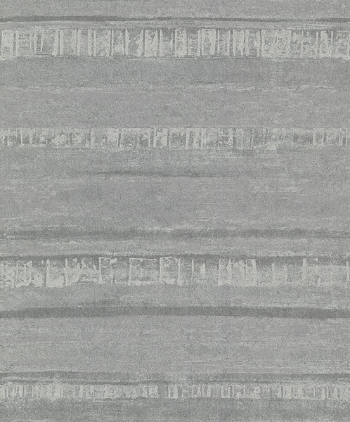 Rakasa Pewter Stripe Wallpaper