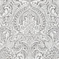 Artemis Platinum Damask Wallpaper