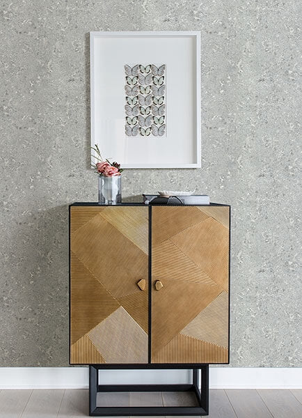 Kulta Silver Cement Wallpaper