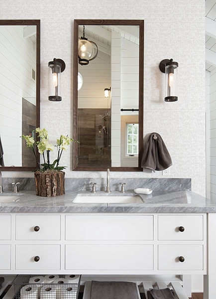 Namari Silver Distressed Tile Wallpaper