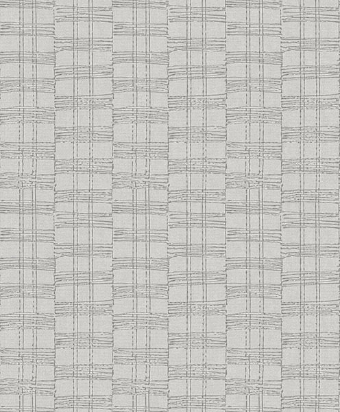 Zorya Silver Embellished Stripe Wallpaper