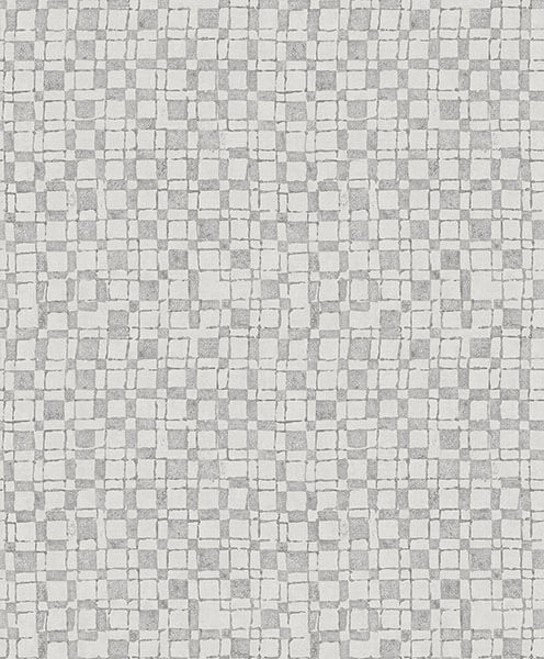 Sarni Platinum Grid Wallpaper