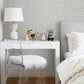 Sarni Platinum Grid Wallpaper