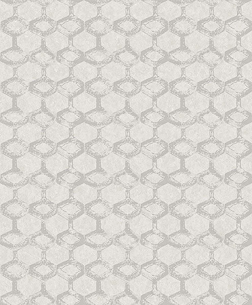 Besi Silver Tiled Wallpaper