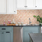 Izeda Coral Floral Tile Wallpaper