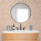 Izeda Coral Floral Tile Wallpaper