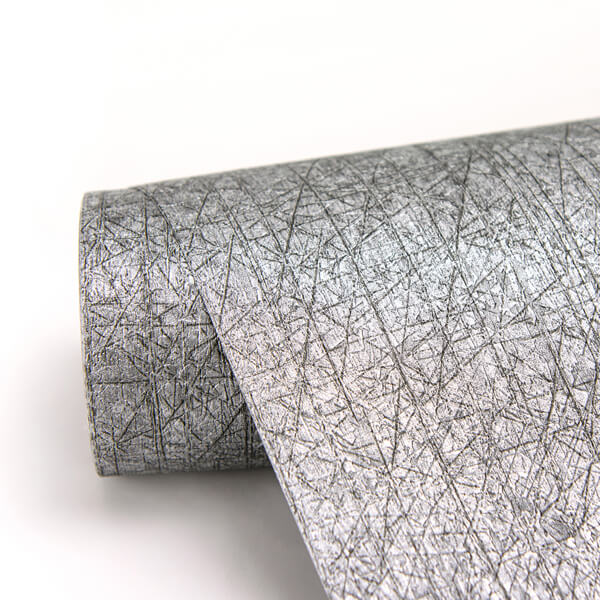 Nagano Silver Distressed Texture Wallpaper