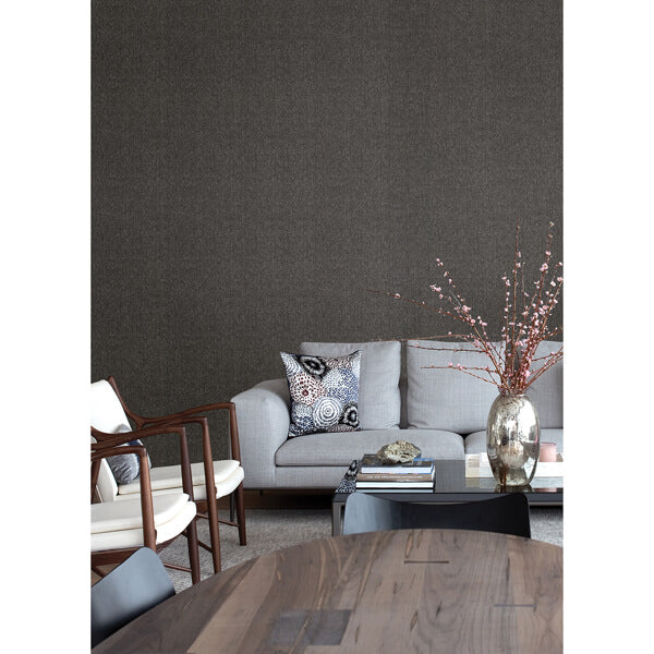 Nagano Black Distressed Texture Wallpaper
