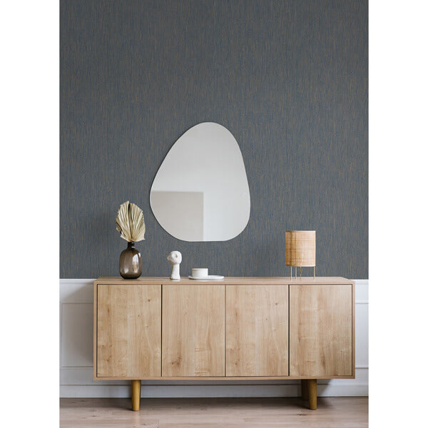 Grand Canal Indigo Distressed Texture Wallpaper