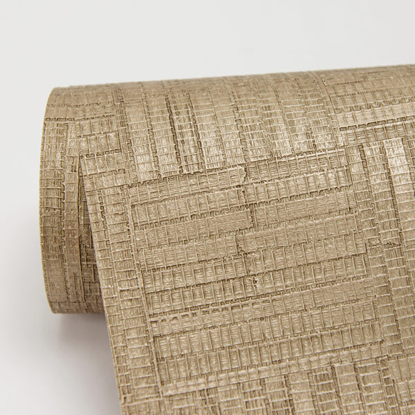 Thea Gold Geometric Wallpaper