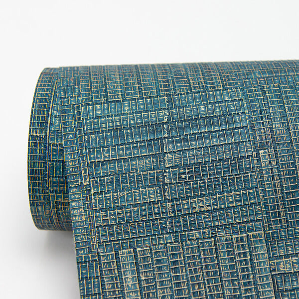 Thea Blue Geometric Wallpaper